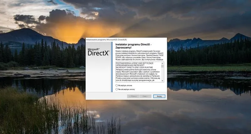 Aktualizacja DirectX