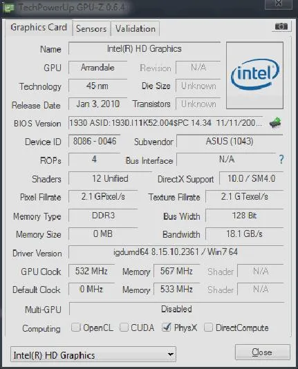 Aktualizacja sterowników Intel HD Graphics