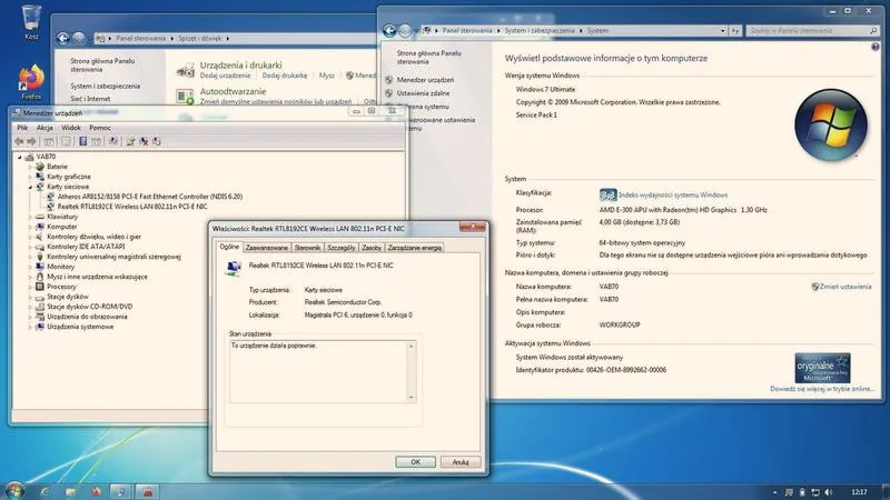 Aktualizacja sterowników Windows 7