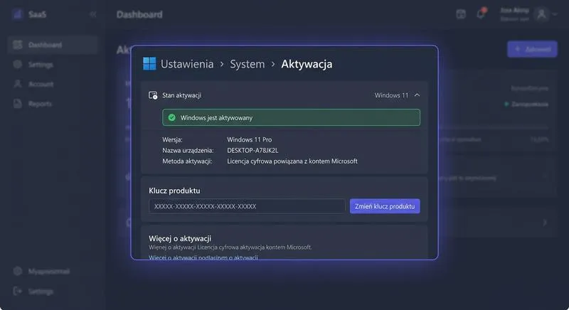 Aktywizacja systemu Windows