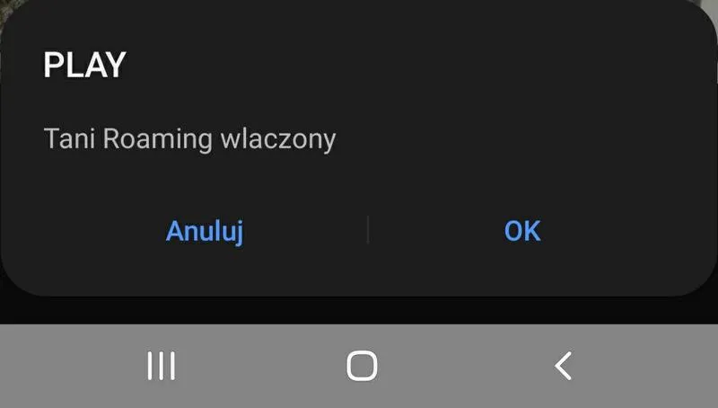 Aktywowacja roamingu