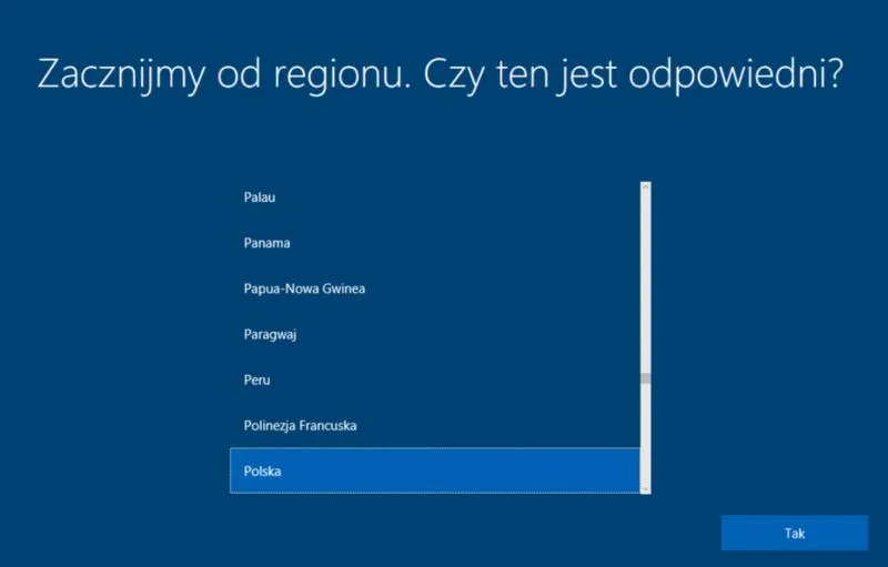 Instalacja Windows 10