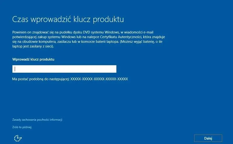 Kopia zapasowa danych przed instalacją Windows 10