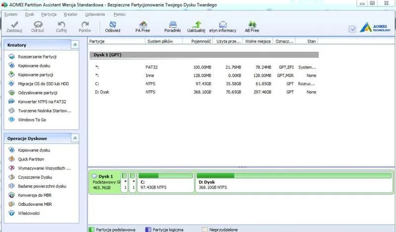 MiniTool partition wizard