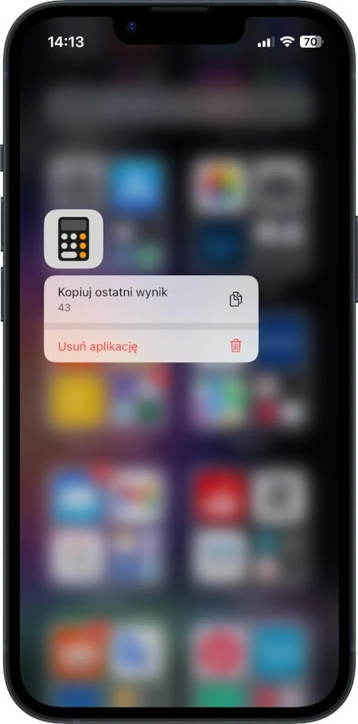 Odinstalowanie aplikacji