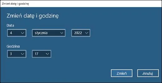 Problems z ustawieniami czasu
