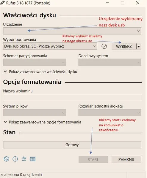 Tworzenie bootowalnego pendriva