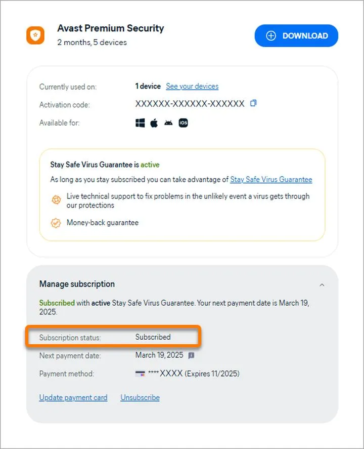 Wyłączenie Avast w Windows 10