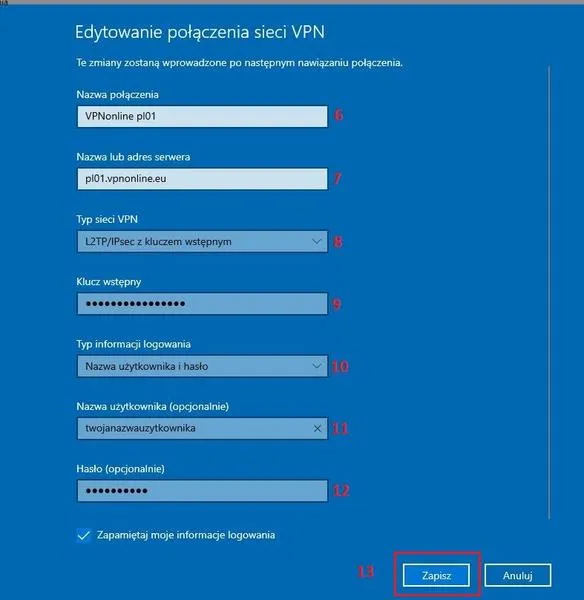 Wyłączenie VPN w Windows 10